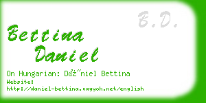 bettina daniel business card